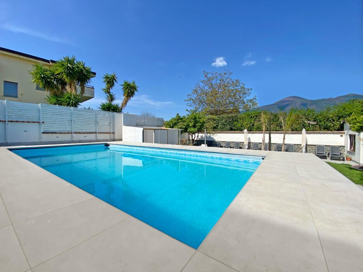 Terrazza Sul Vesuvio Con Piscina Villa Terzigno Exteriör bild